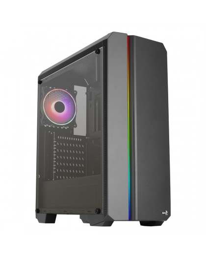 Aerocool GENESISV2BK PC ATX Case Front Panel LED ARGB Fan ARGB 12cm Black