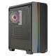 Aerocool GENESISV2BK PC ATX Case Front Panel LED ARGB Fan ARGB 12cm Black