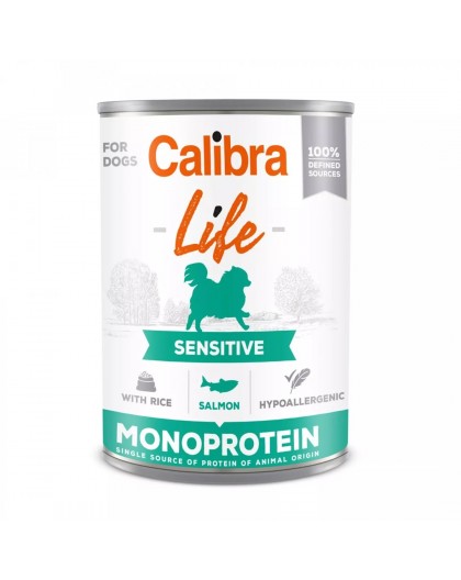 CALIBRA Life Sensitive Salmon with rice - wet dog food - 400g