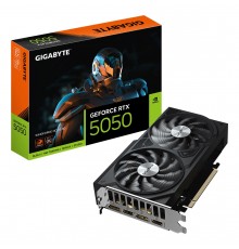 GIGABYTE GeForce RTX 5050 WINDFORCE OC V2 8G Graphics Card - 8GB GDDR6, 128bit, PCI-E 5.0, 2572MHz Core Clock, 2 x DP, 2 x HDMI,
