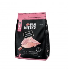 PAN MIĘSKO Chicken with rabbit XS - dry cat food - 400g