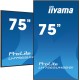 iiyama 75" Vivid-Bright Display with 4K resolution and 800cd/m² panels for illuminating communication