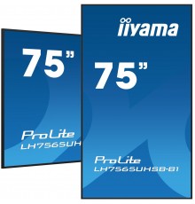 iiyama 75" Vivid-Bright Display with 4K resolution and 800cd/m² panels for illuminating communication