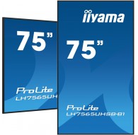 iiyama 75" Vivid-Bright Display with 4K resolution and 800cd/m² panels for illuminating communication