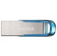 SanDisk Ultra Flair USB flash drive 64 GB USB Type-A 3.2 Gen 1 (3.1 Gen 1) Blue, Silver
