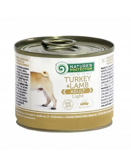 NATURE'S PROTECTION Adult Light Turkey and Lamb - wet dog food - 200 g