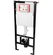 Concealed frame for wall-hung toilets with odour/condensate extraction