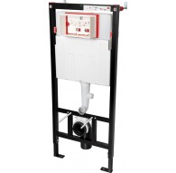 Concealed frame for wall-hung toilets with odour/condensate extraction