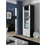 Cama display cabinet SOHO S1 black/white gloss