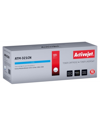 Activejet ATM-321CN Toner (replacement for Konica Minolta TN321C Supreme 25.000 pages cyan)