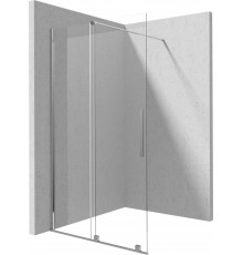 Walk-in shower wall 90 cm - sliding