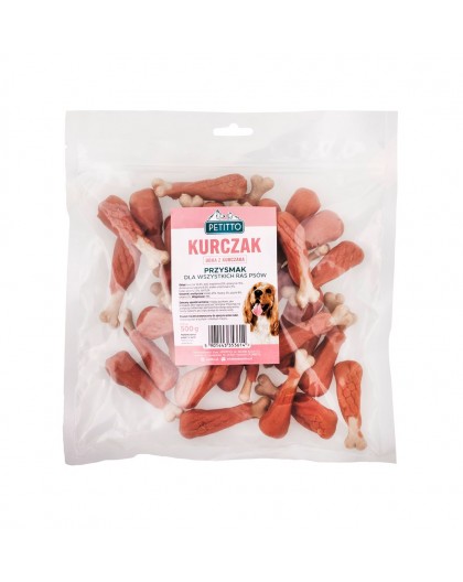 PETITTO Chicken legs - dog treat - 500g