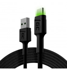 Green Cell KABGC13 USB cable USB 2.0 2 m USB A USB C Black