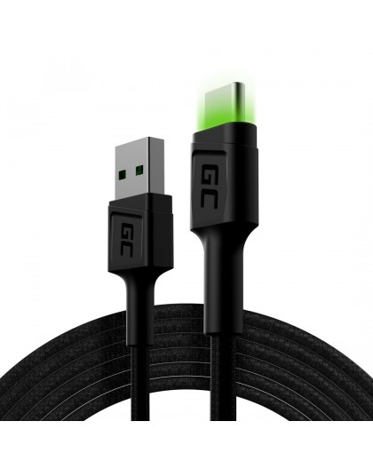 Green Cell KABGC13 USB cable USB 2.0 2 m USB A USB C Black