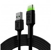 Green Cell KABGC13 USB cable USB 2.0 2 m USB A USB C Black