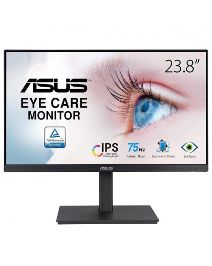 ASUS VA24EQSB computer monitor 60.5 cm (23.8") 1920 x 1080 pixels Full HD LED Black