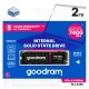 Goodram PX700 SSD SSDPR-PX700-02T-80 internal solid state drive M.2 2.05 TB PCI Express 4.0 NVMe 3D NAND