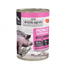 WIEJSKA ZAGRODA Mono-protein Pork - wet dog food - 400g