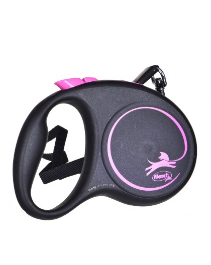 Flexi Black Design S 5 m Dog Retractable lead