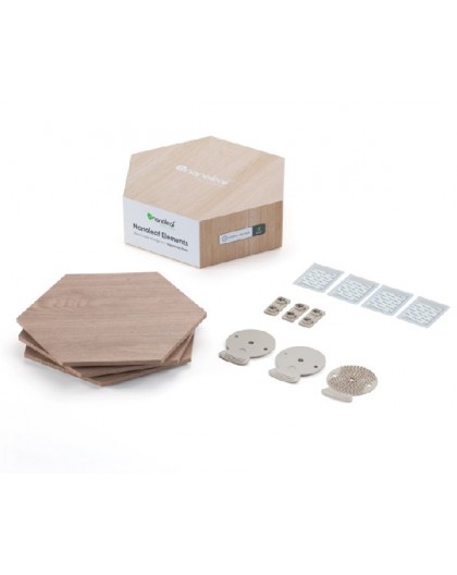 Nanoleaf Elements Wood Look Hex Exp Pk 3 mood lighting