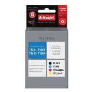 Activejet AEB-1285N Ink (replacement for Epson T1281, T1282, T1283, T1284 Supreme 1 x 15 ml, 3 x 13 ml black, magenta, cyan, yel