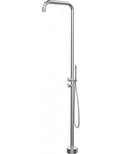 Floor-standing shower column for the garden or bathroom