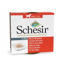 SCHESIR in jelly Chicken with beef - wet dog food - 150 g