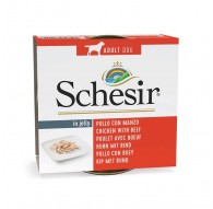 SCHESIR in jelly Chicken with beef - wet dog food - 150 g