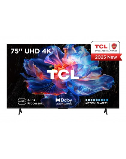 TCL V6C 75V6C TV 190.5 cm (75") 4K Ultra HD Smart TV Wi-Fi Metallic 330 cd/m²