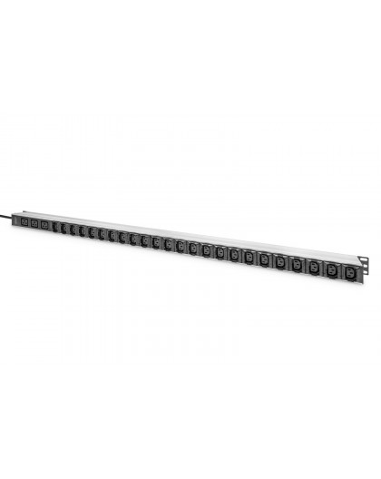 Digitus Basic IT PDU, 1-phase 16A, 24 x C13, 3 x C19, 3 m supply cable, IEC 60309 16 A plug