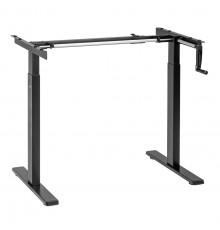 Maclean desk, manual height adjustment, without tabletop, for standing and sitting work, max 60 kg, max height 120 cm, MC-790NB