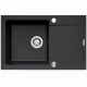 PYRAMIS MIDO (76x44) 1B 1D Flush-mounted sink Rectangular Black