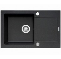 PYRAMIS MIDO (76x44) 1B 1D Flush-mounted sink Rectangular Black