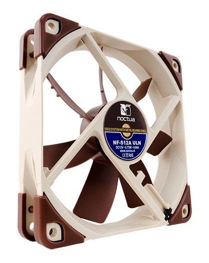 Noctua NF-S12A ULN Computer case Fan 12 cm Beige, Brown