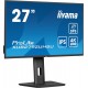 iiyama ProLite 27’’ IPS panel technology, ultra slim monitor featuring 4K resolution, Dynamic Power Saving (DPS) and height adju