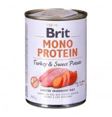BRIT Mono Protein Turkey with sweet potato - Wet dog food - 400 g