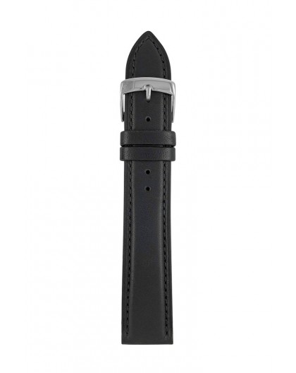 Leather strap black 20 mm