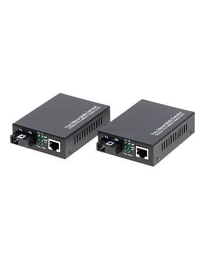 Multimode media converter OM1-MM complete