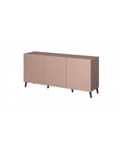 Nova chest of drawers 155x40x72 Pink Mat