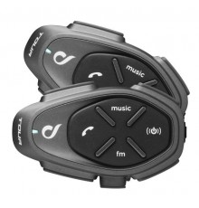 Interphone TOUR HD Motorbike intercom 1500 m 2 pcs Black