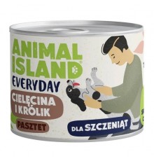 ANIMAL ISLAND Everyday Puppy Veal and rabbit - wet dog food - 185g