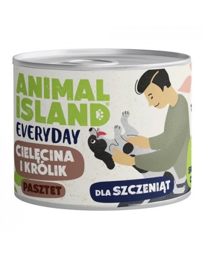 ANIMAL ISLAND Everyday Puppy Veal and rabbit - wet dog food - 185g