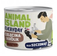 ANIMAL ISLAND Everyday Puppy Veal and rabbit - wet dog food - 185g