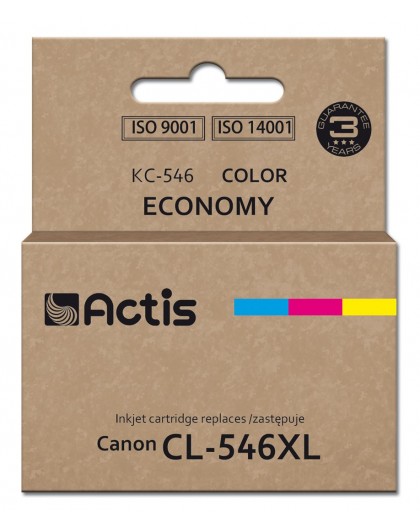 Actis KC-546 ink (Canon CL-546XL replacement Supreme 15 ml 180 pages magenta, cyan, yellow).