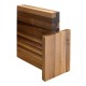 Magnetic block for 10 knives made of Artelegno walnut wood