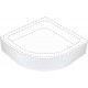 Shower tray cover semicircular 80 cm