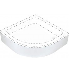 Shower tray cover semicircular 80 cm
