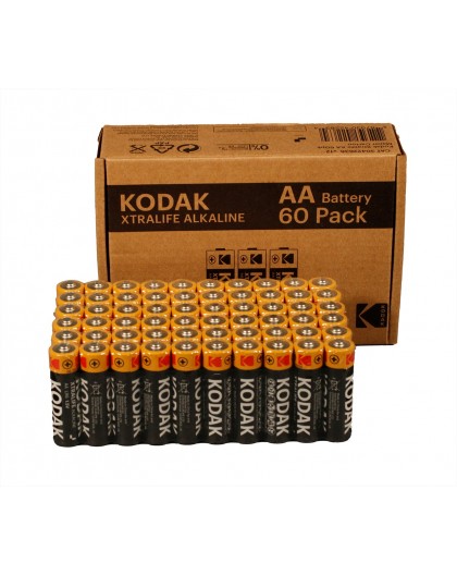 Kodak XTRALIFE alkaline AA battery (60 pack)