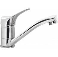 Basin mixer with swivel spout