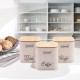 SET OF METAL CONTAINERS 3 PCS MR-1775-3S-IVORY